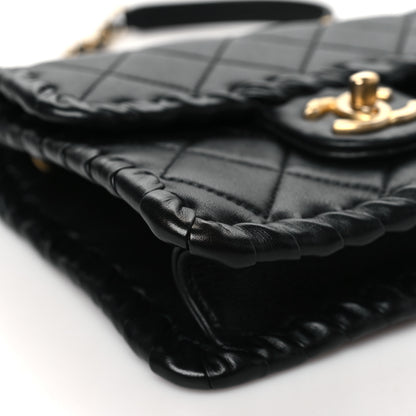 Chanel Calfskin Braided Mini My Own Frame Flap Black 9 of 11