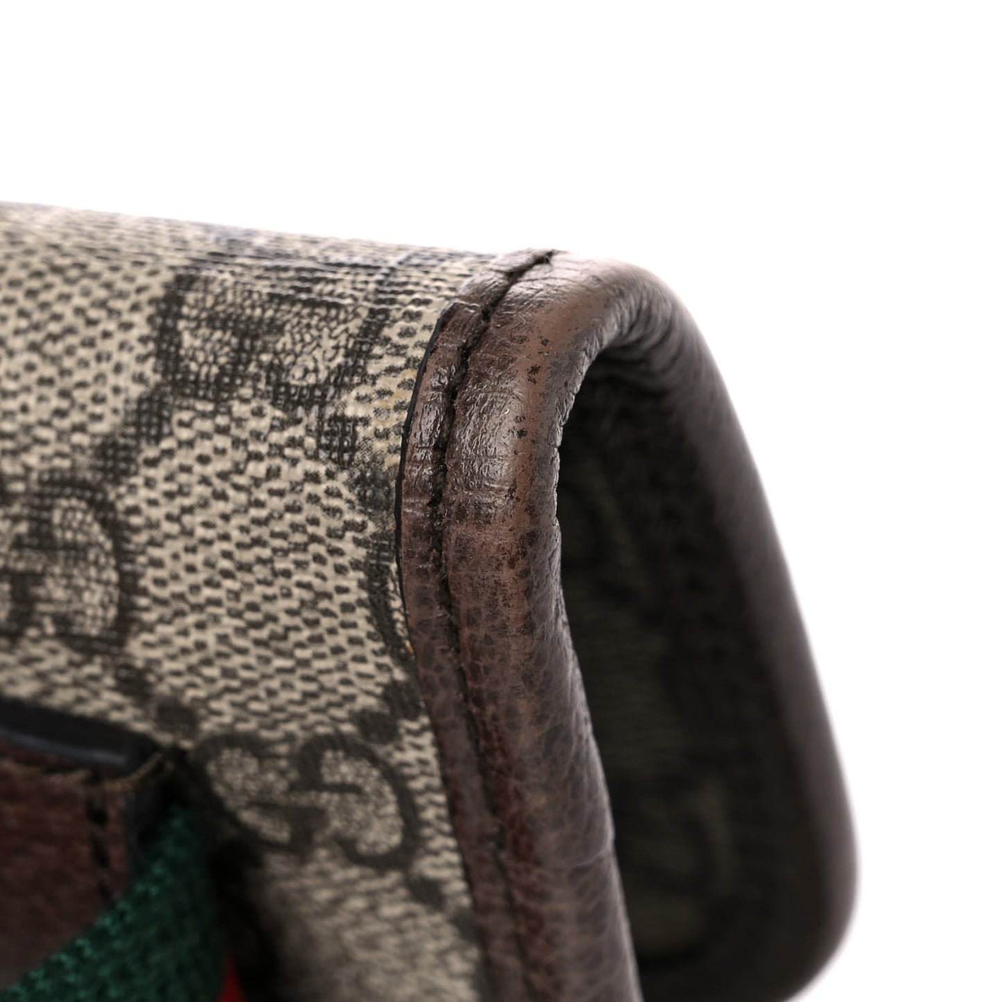 GG Supreme Monogram Neo Vintage Web Belt Bag Brown