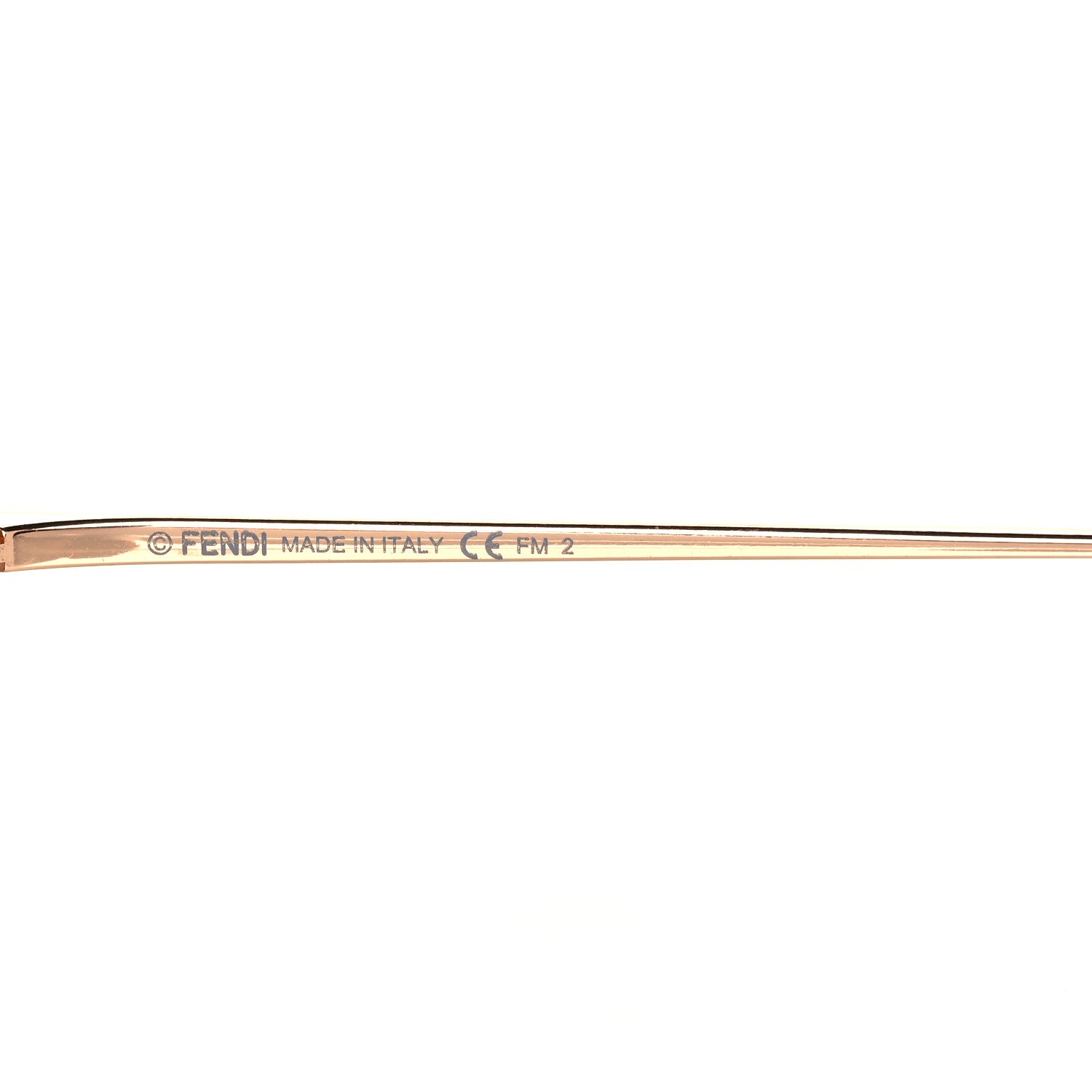Fendi Metal Aviator Sunglasses FF0286/S Gold 5 of 7