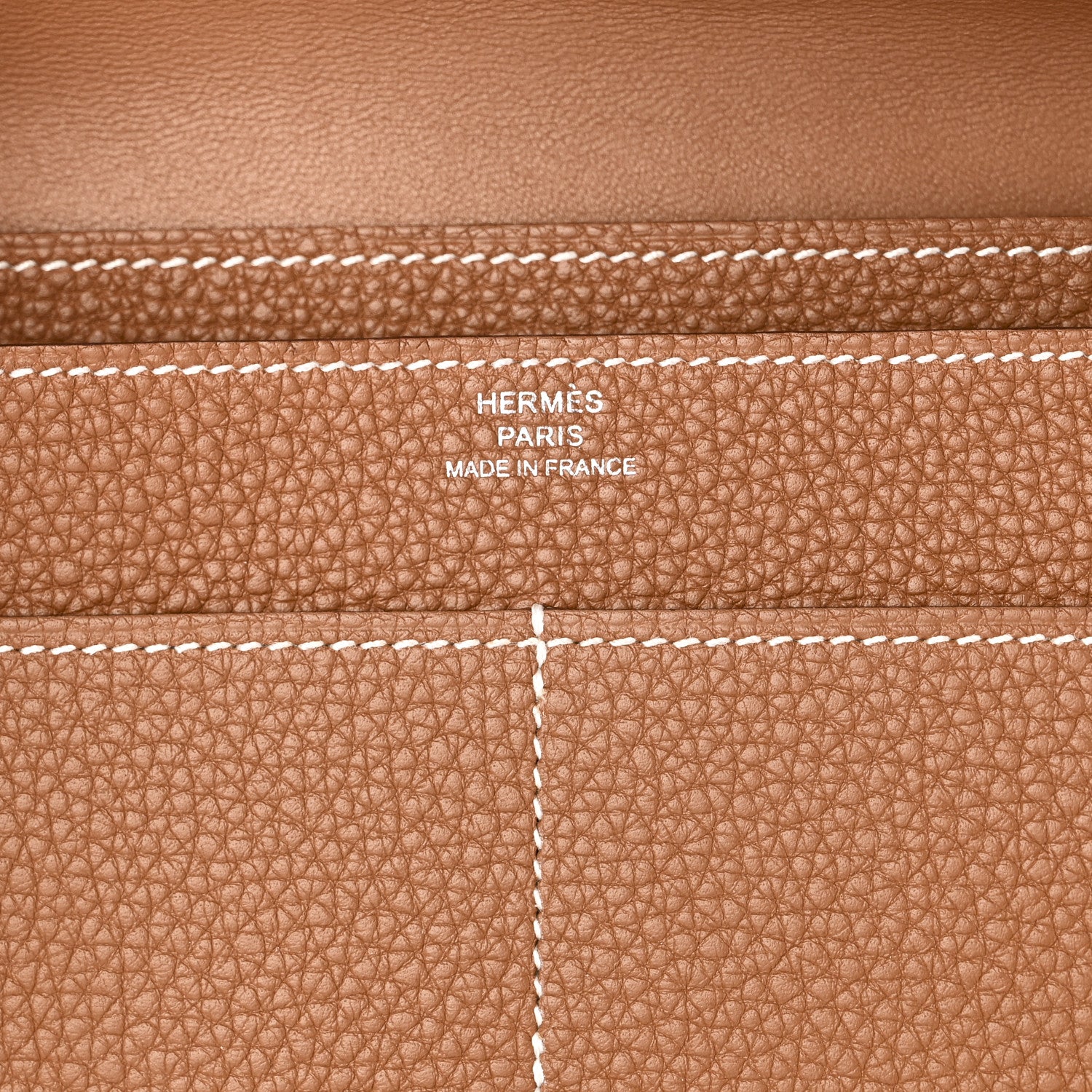 Hermes Togo Dogon Duo Wallet Gold 7 of 11