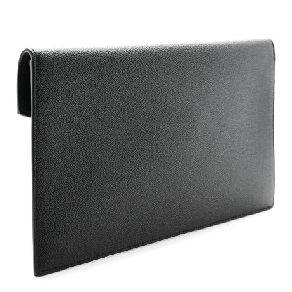 Saint Laurent Grain De Poudre Uptown Pouch Black 3 of 7