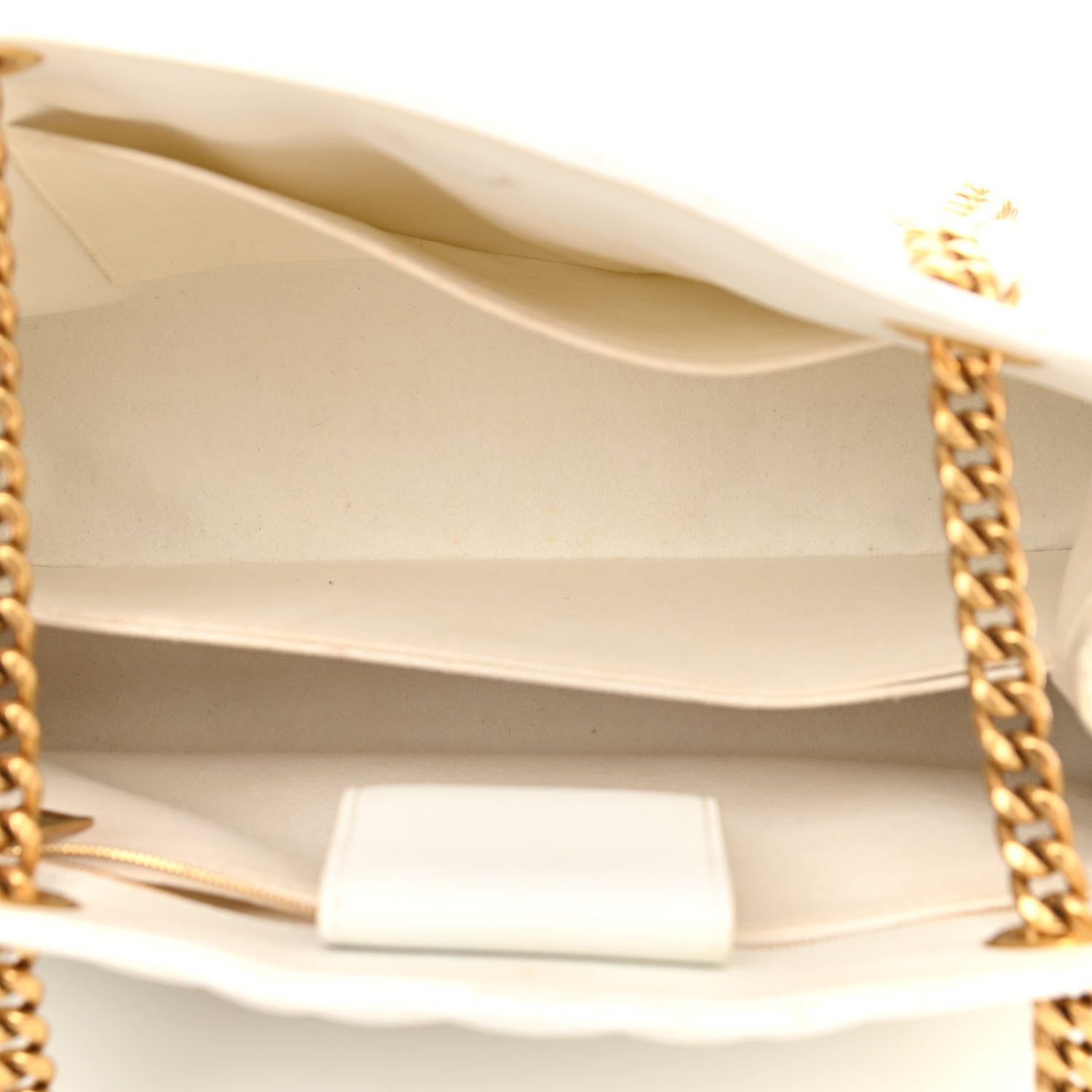 Louis Vuitton Calfskin New Wave Chain Tote Snow 5 of 16