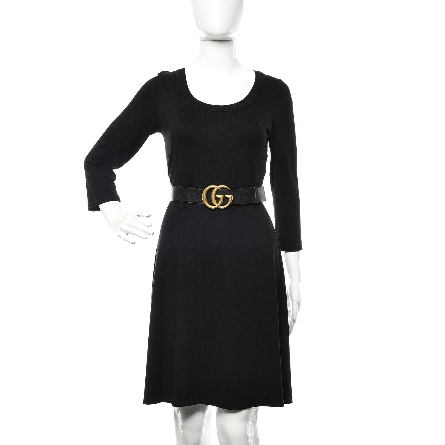 Gucci Calfskin Double G 40mm Belt 80 32 Black 2 of 7