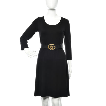 Gucci Calfskin Double G 40mm Belt 80 32 Black 2 of 7