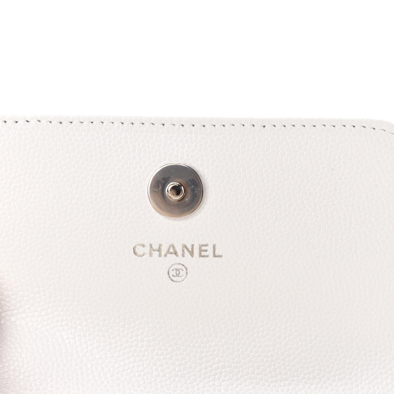 Chanel Caviar Quilted My Everything Belt Flap Card Holder White 8 of 12