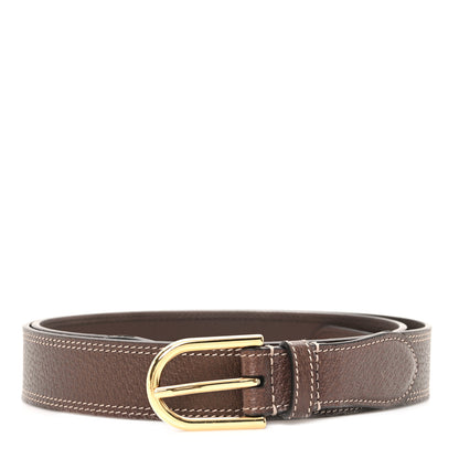 Gucci Textured Dollar Calfskin Belt 110 44 New Acero 1 of 4