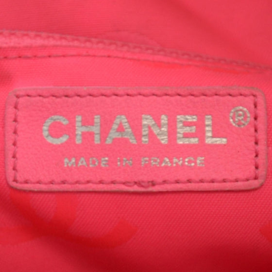 Chanel Calfskin Quilted Large Cambon Flap Black White 8 of 11