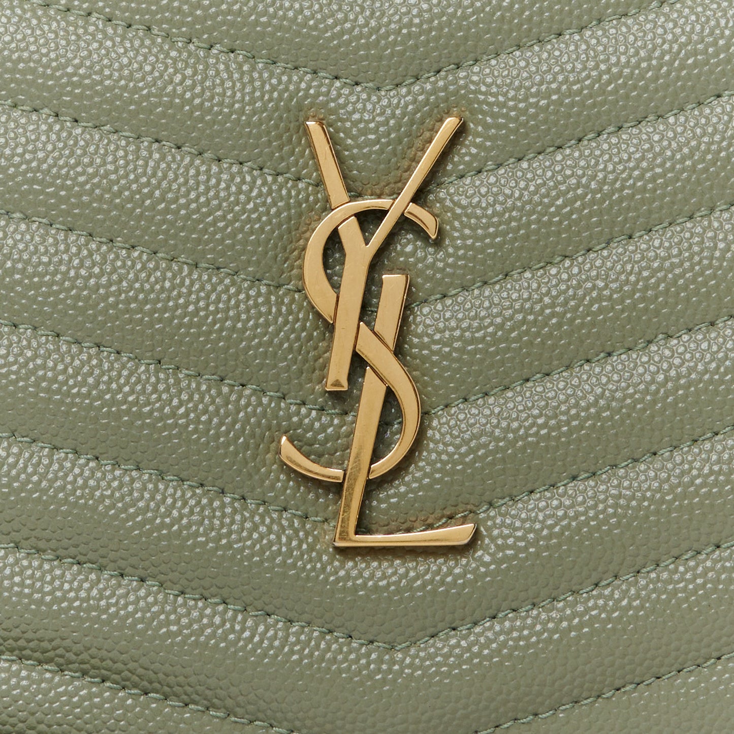 Grain De Poudre Matelasse Monogram Mini Lou Camera Bag Pistachio