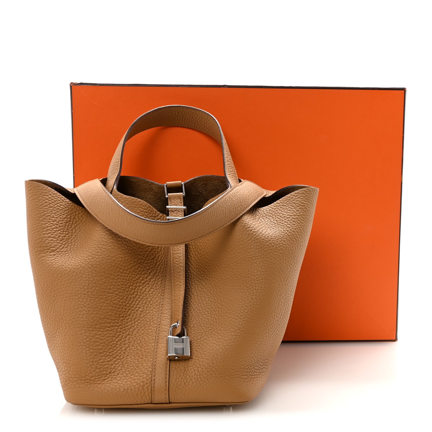 Hermes Taurillon Clemence Picotin Lock 22 Biscuit Biscuit 10 of 10
