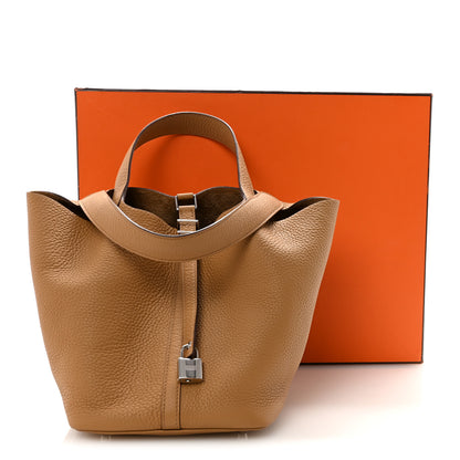 Hermes Taurillon Clemence Picotin Lock 22 Biscuit Biscuit 10 of 10