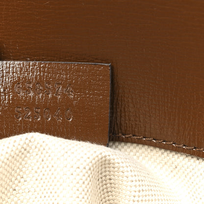 Gucci GG Supreme Monogram Web Mini Horsebit 1955 Shoulder Bag Beige Brown Sugar 7 of 10