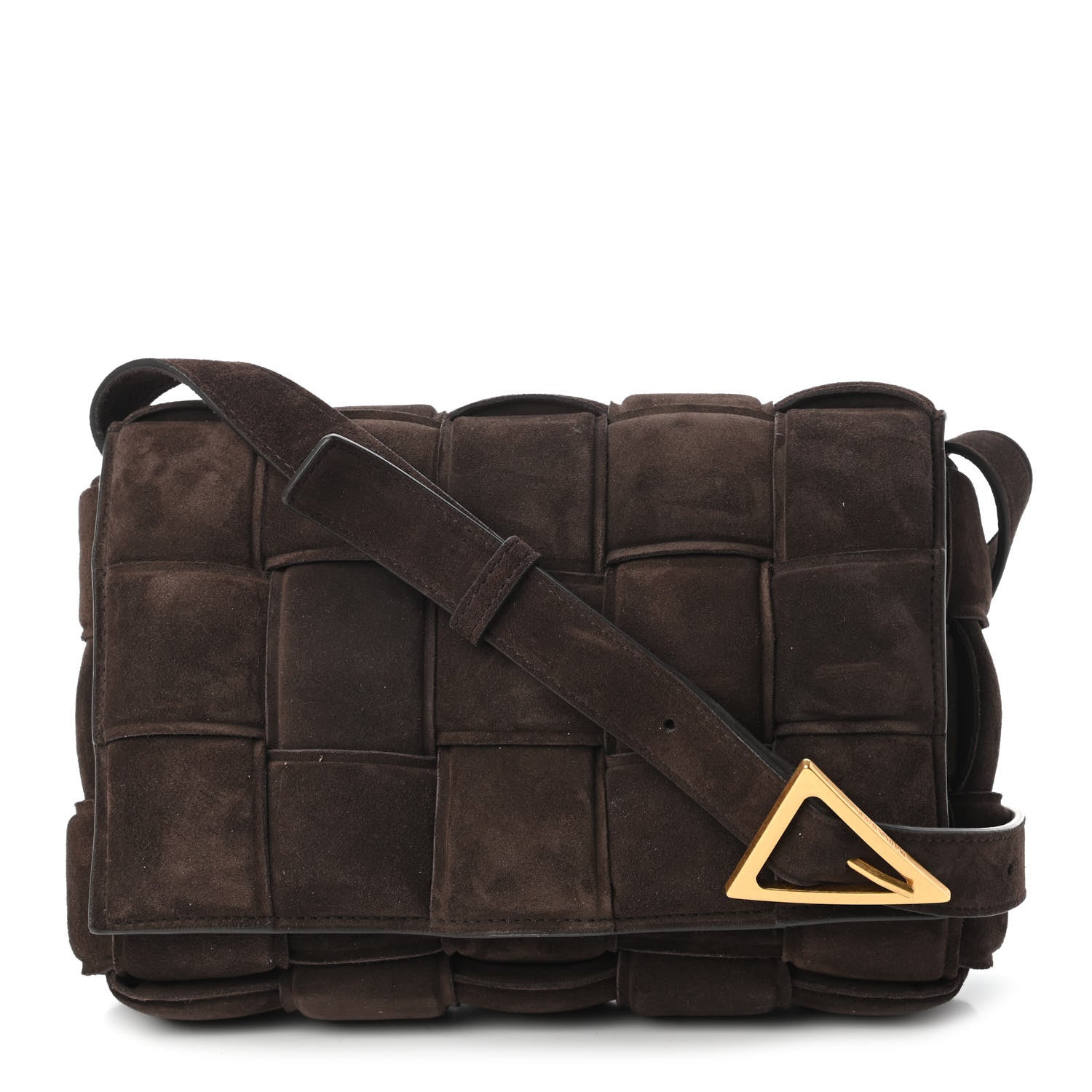 Bottega Veneta Suede Maxi Intrecciato Padded Cassette Crossbody Bag Fondant 1 of 10