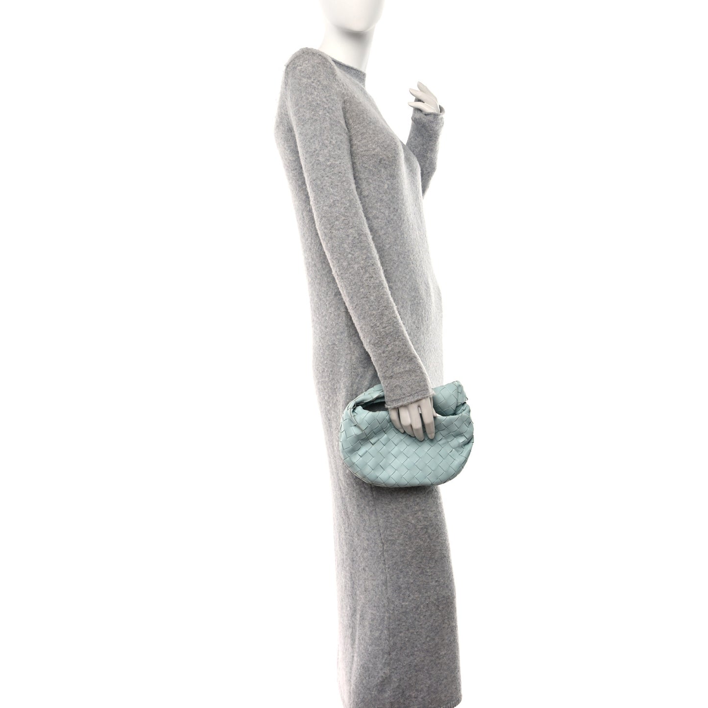 Nappa Intrecciato Mini Jodie Teal Washed