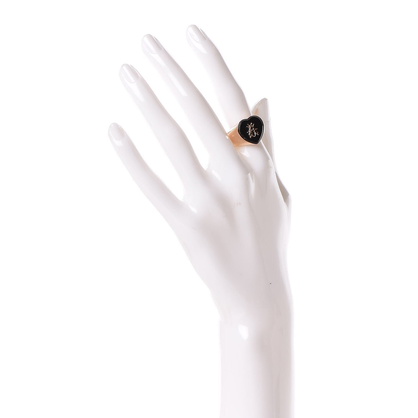 Onyx Lucky Dior Bee Signet Ring M