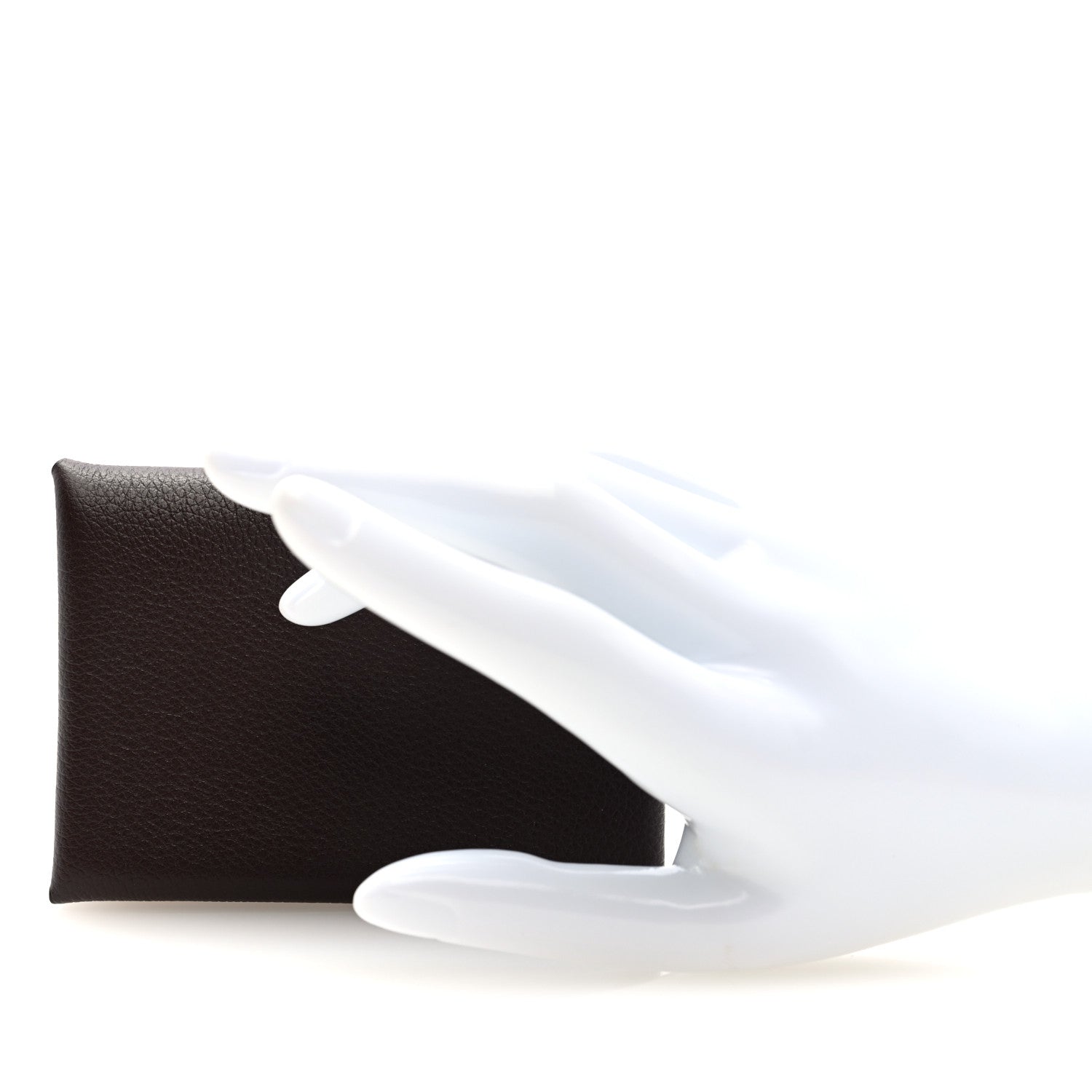 Hermes Evercolor Calvi Duo Card Case Chocolate 2 of 8