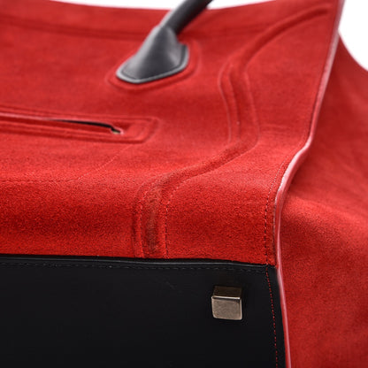 Celine Suede Medium Phantom Luggage Vermillion 15 of 17