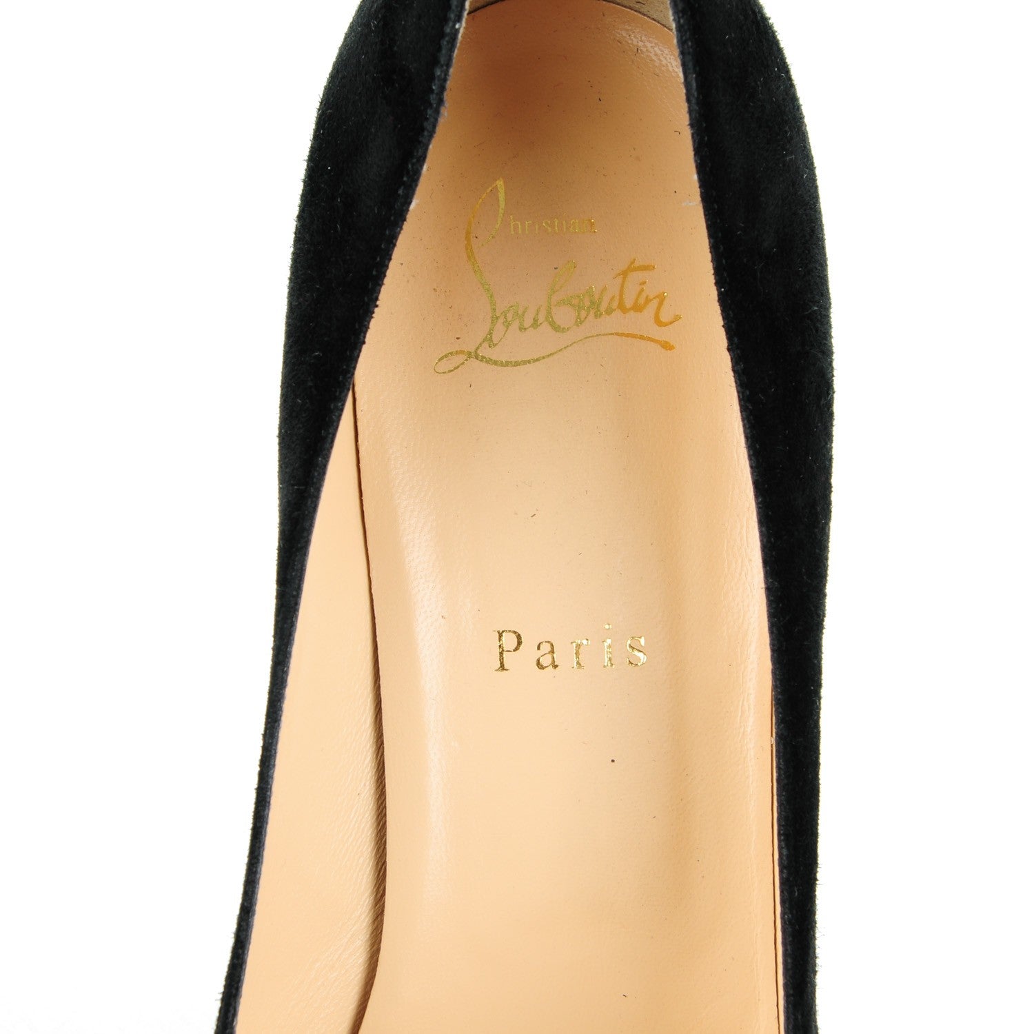 Christian Louboutin Suede New Declic 120 Pumps 40 Black 8 of 9