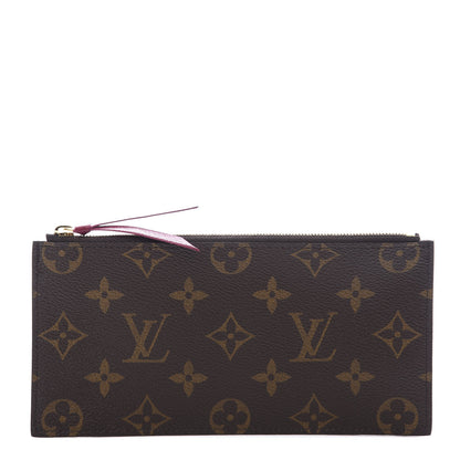 Louis Vuitton Monogram Felicie Chain Wallet Zippered Insert Fuchsia 1 of 7