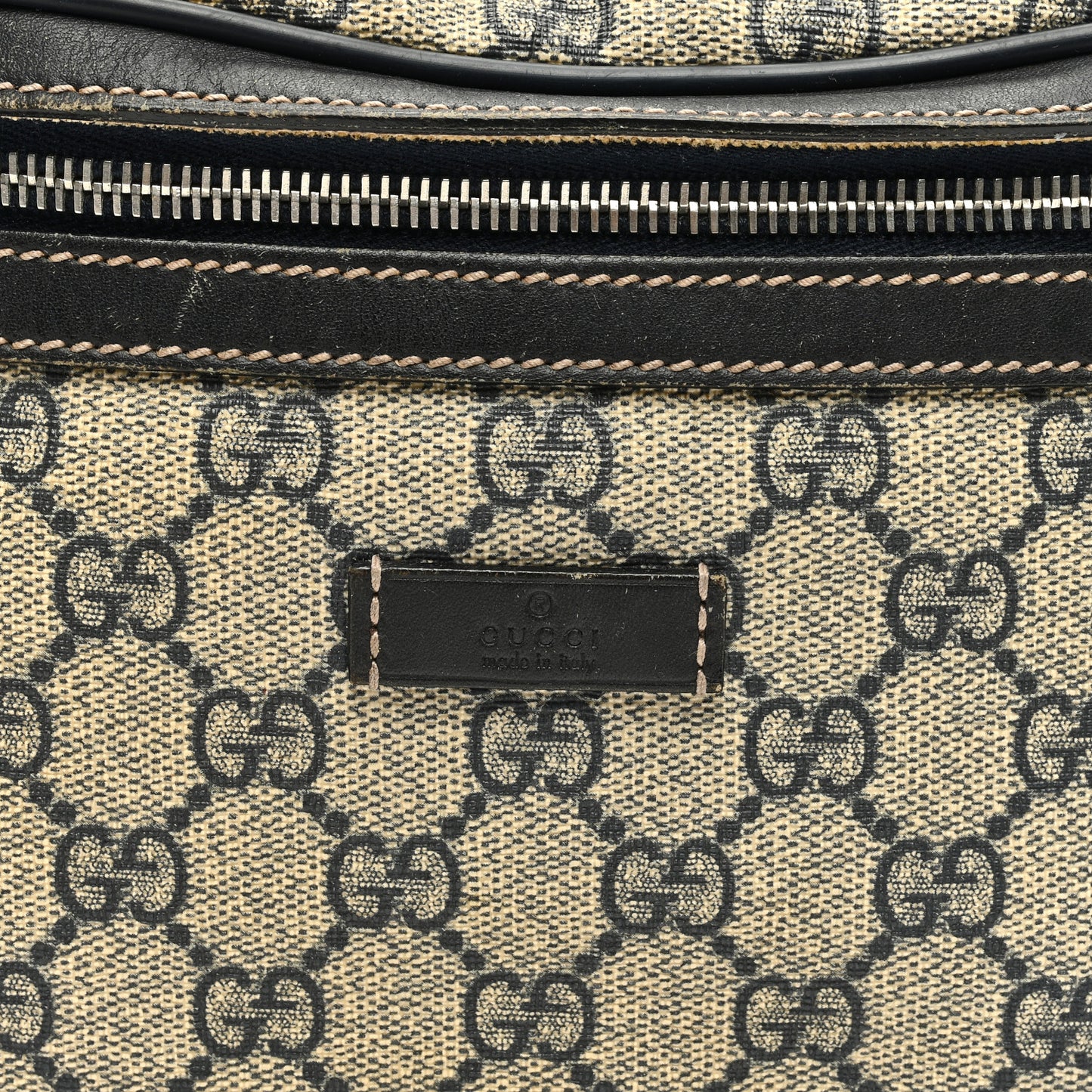 GG Plus Monogram Belt Bag Navy