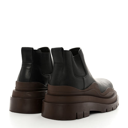 Bottega Veneta Calfskin The Tire Cropped Chelsea Boots 39 Brown 4 of 8