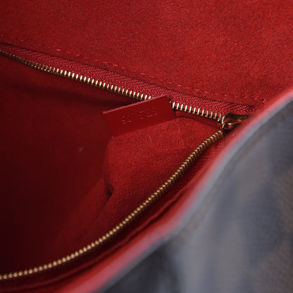 Louis Vuitton Damier Ebene Caissa Hobo Cherry 7 of 9