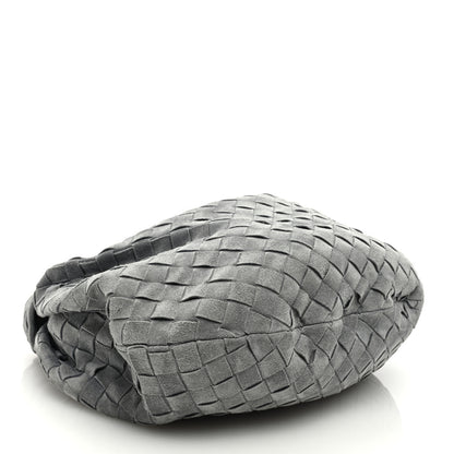 Bottega Veneta Suede Calfskin Intrecciato Teen Jodie Hobo Thunder 4 of 9