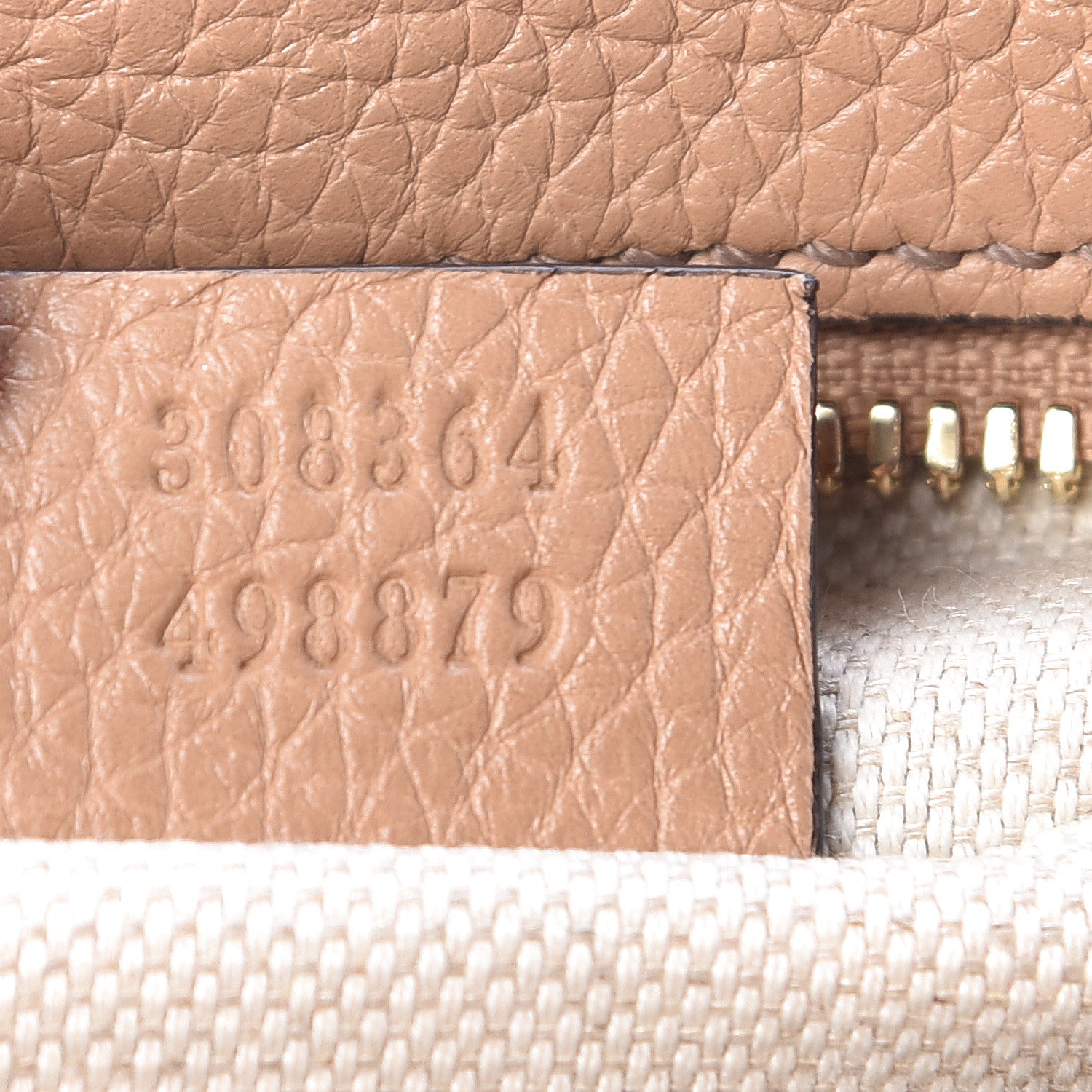 Gucci Pebbled Calfskin Small Soho Disco Bag Rose Beige 7 of 10