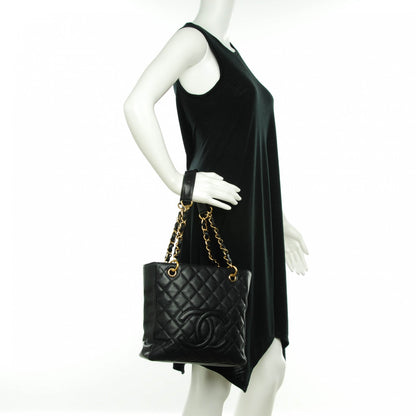Chanel Caviar Petit Shopping Tote PST Black 13 of 20