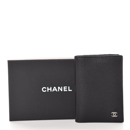 Chanel Grained Calfskin CC Card Holder Wallet Black 8 of 8