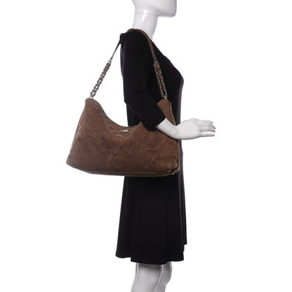 Chanel Nubuck Hobo Light Brown 2 of 10