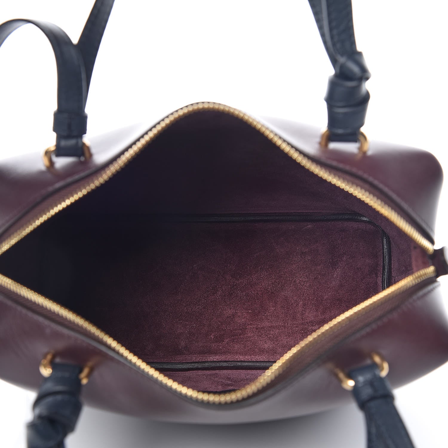Celine Lambskin Small Soft Cube Satchel Burgundy 7 of 9
