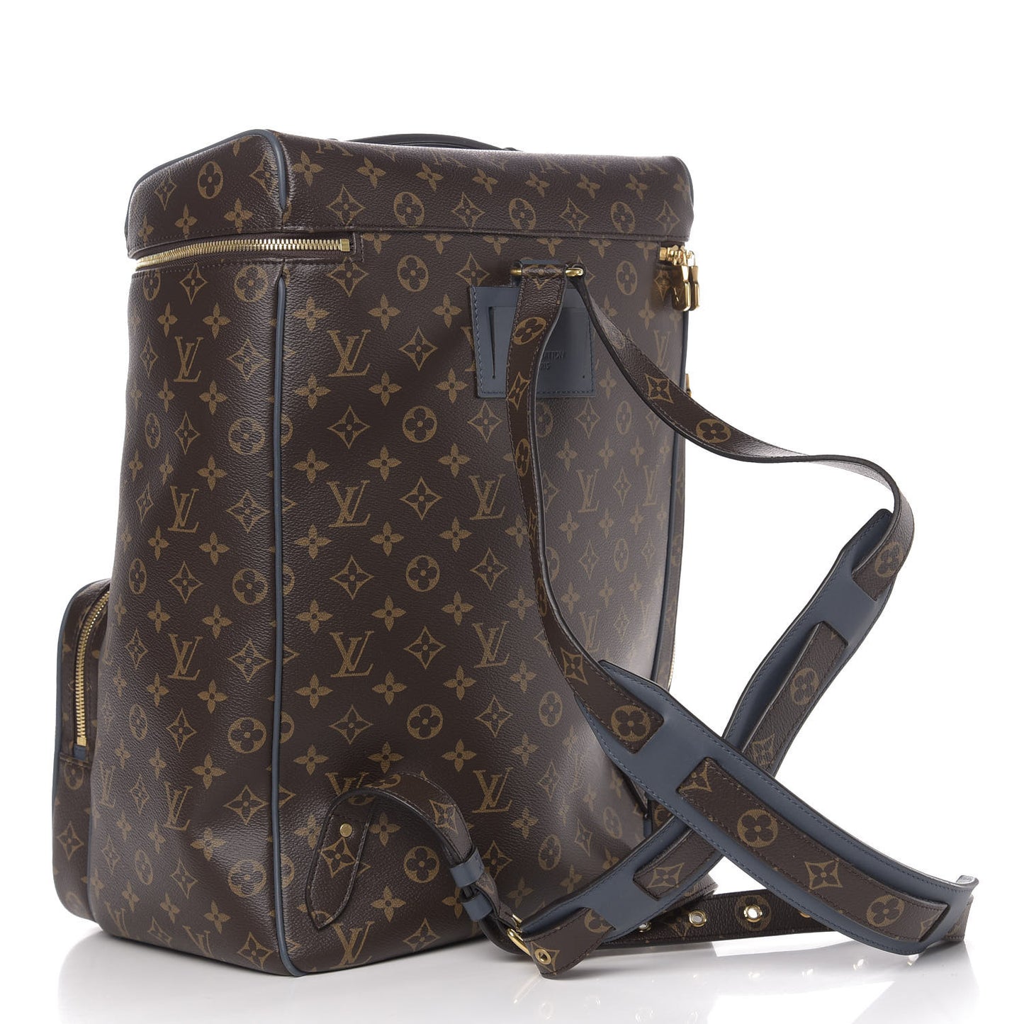 Monogram Cuir Slate Backpack Blue