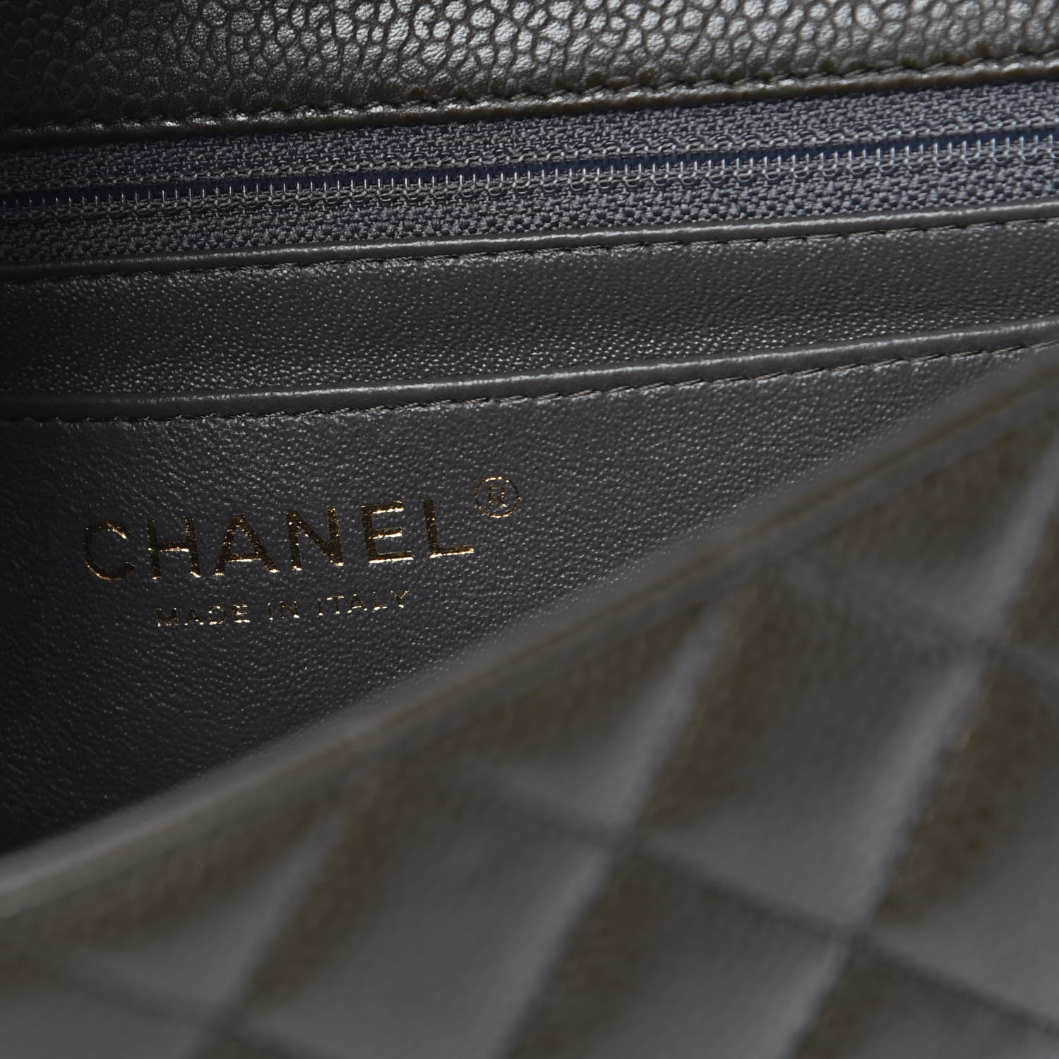 Chanel Caviar Quilted Mini Rectangular Flap Dark Green 8 of 11