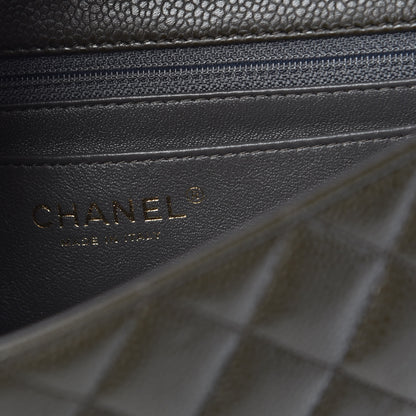 Chanel Caviar Quilted Mini Rectangular Flap Dark Green 8 of 11