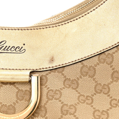 Gucci Monogram Large D Gold Hobo Gold 11 of 13
