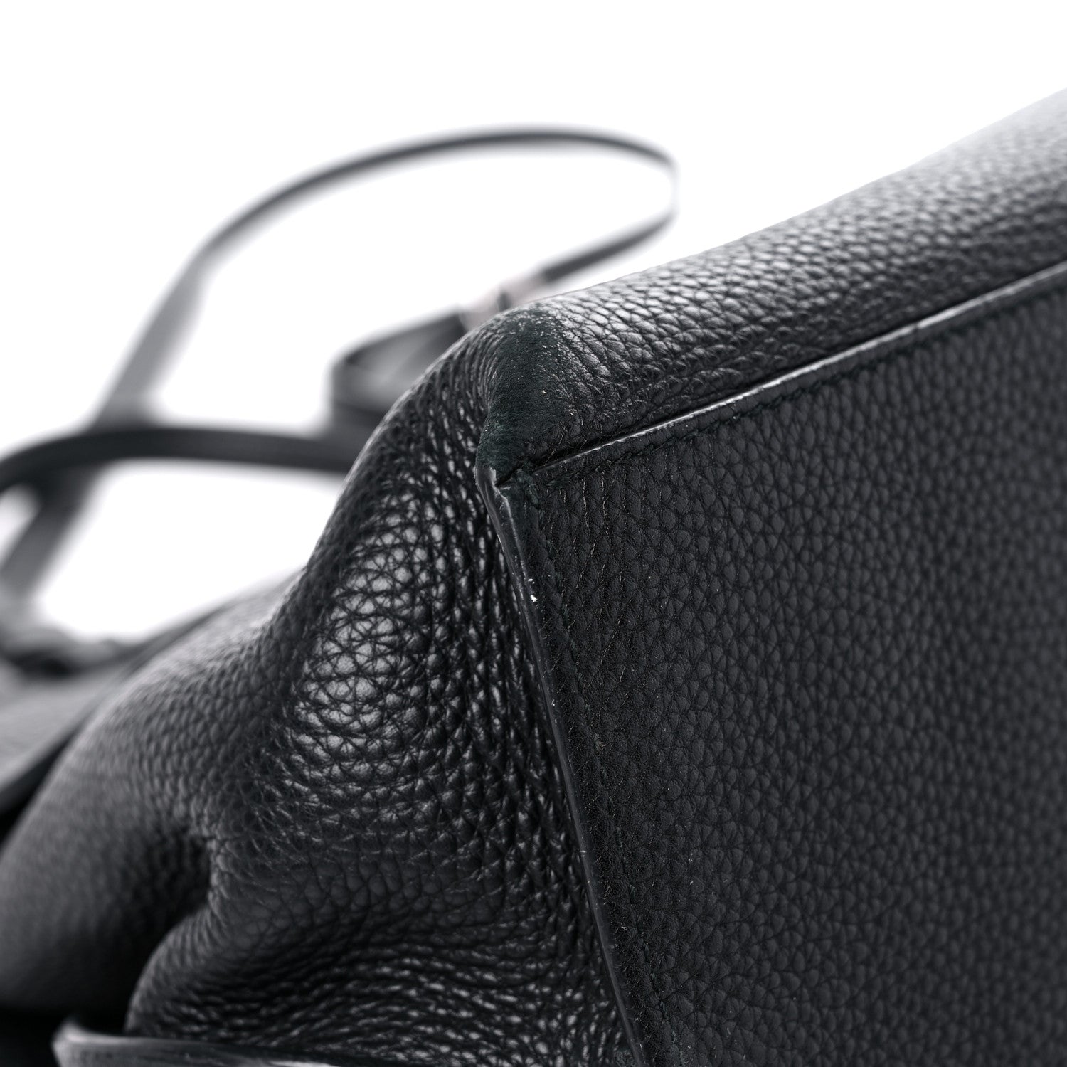 Gucci Pebbled Calfskin Large Bamboo Daily Top Handle Bag Black 7 of 20