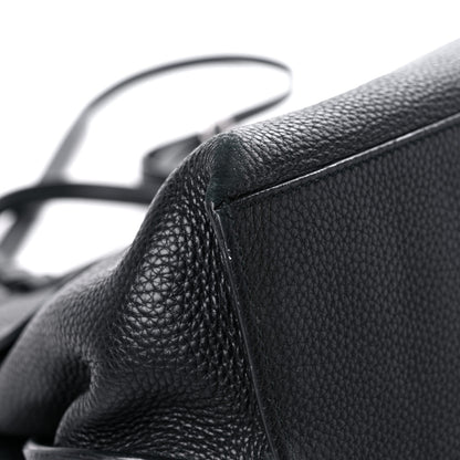 Gucci Pebbled Calfskin Large Bamboo Daily Top Handle Bag Black 7 of 20