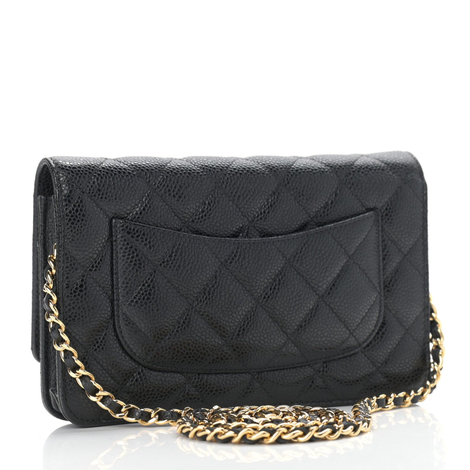 Chanel Caviar Quilted Wallet On Chain WOC Black 3 of 11