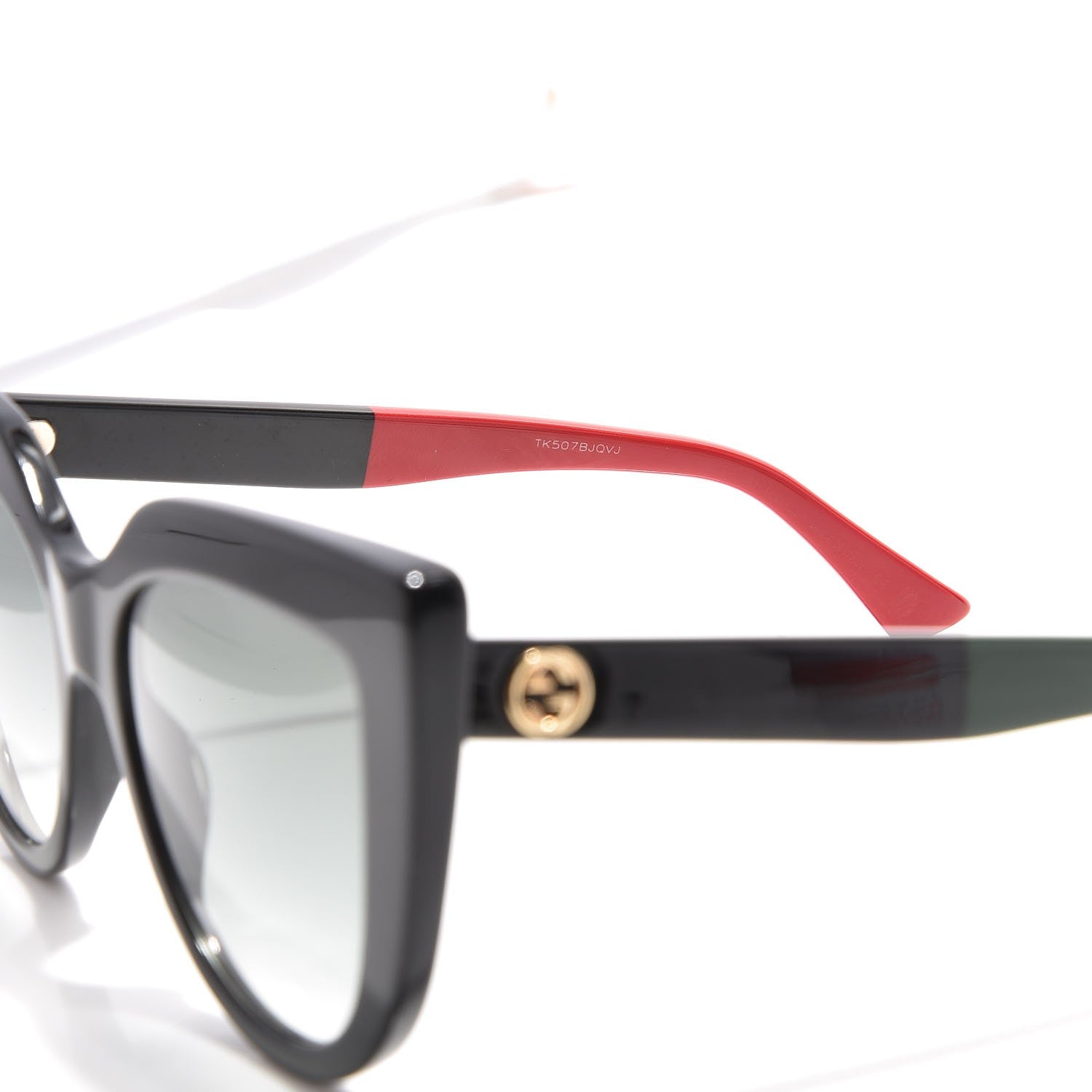 Gucci Cat Eye Sunglasses GG 0164/S Black 6 of 8