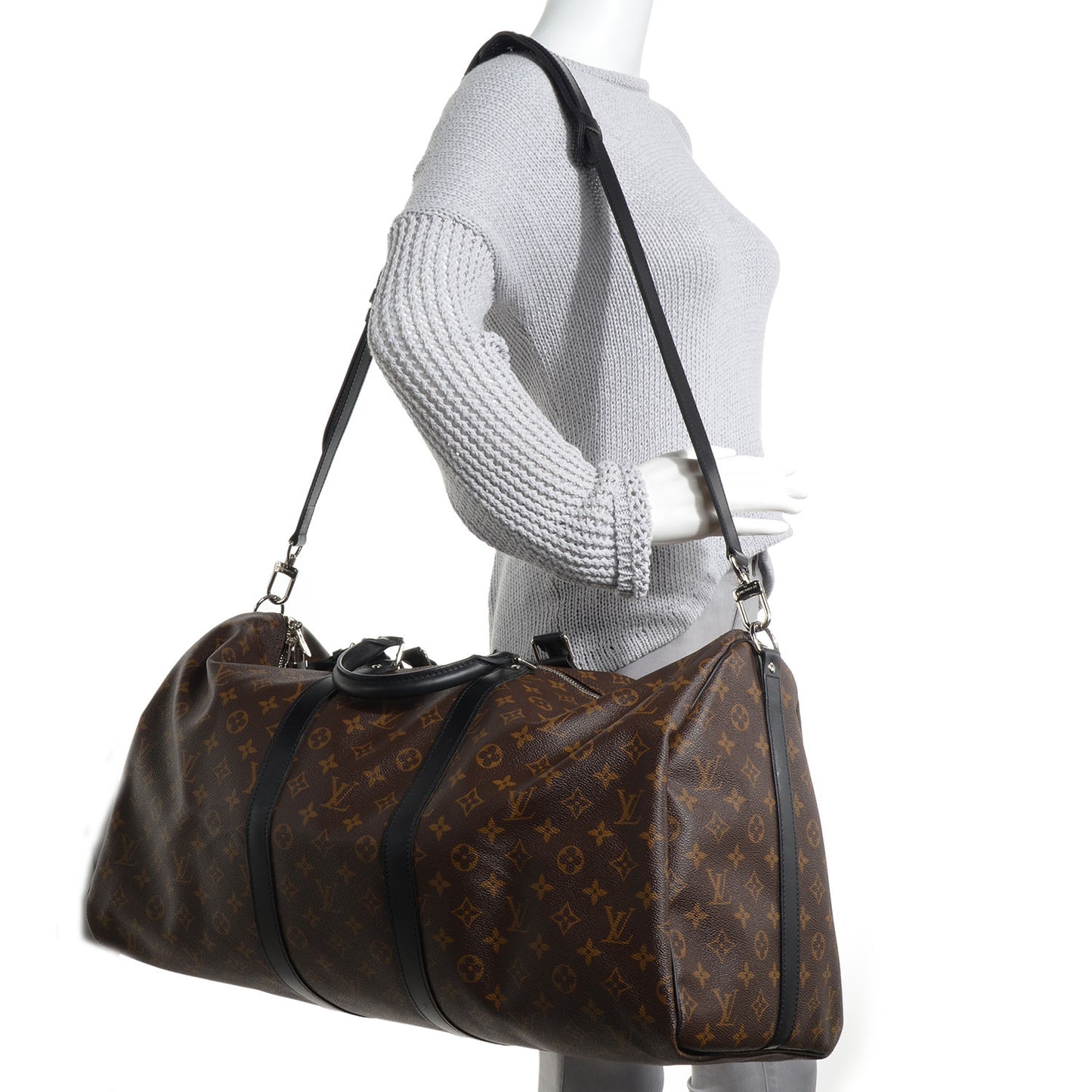 Monogram Macassar Keepall Bandouliere 55