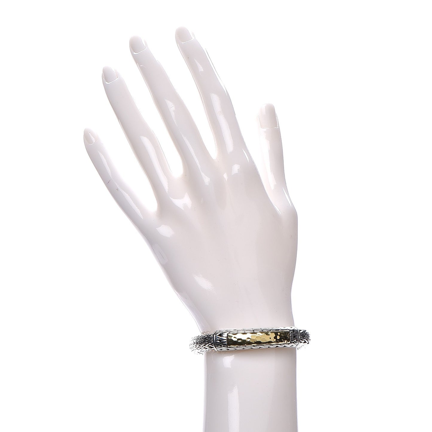 Sterling Silver 22K Yellow Gold Chain Bracelet