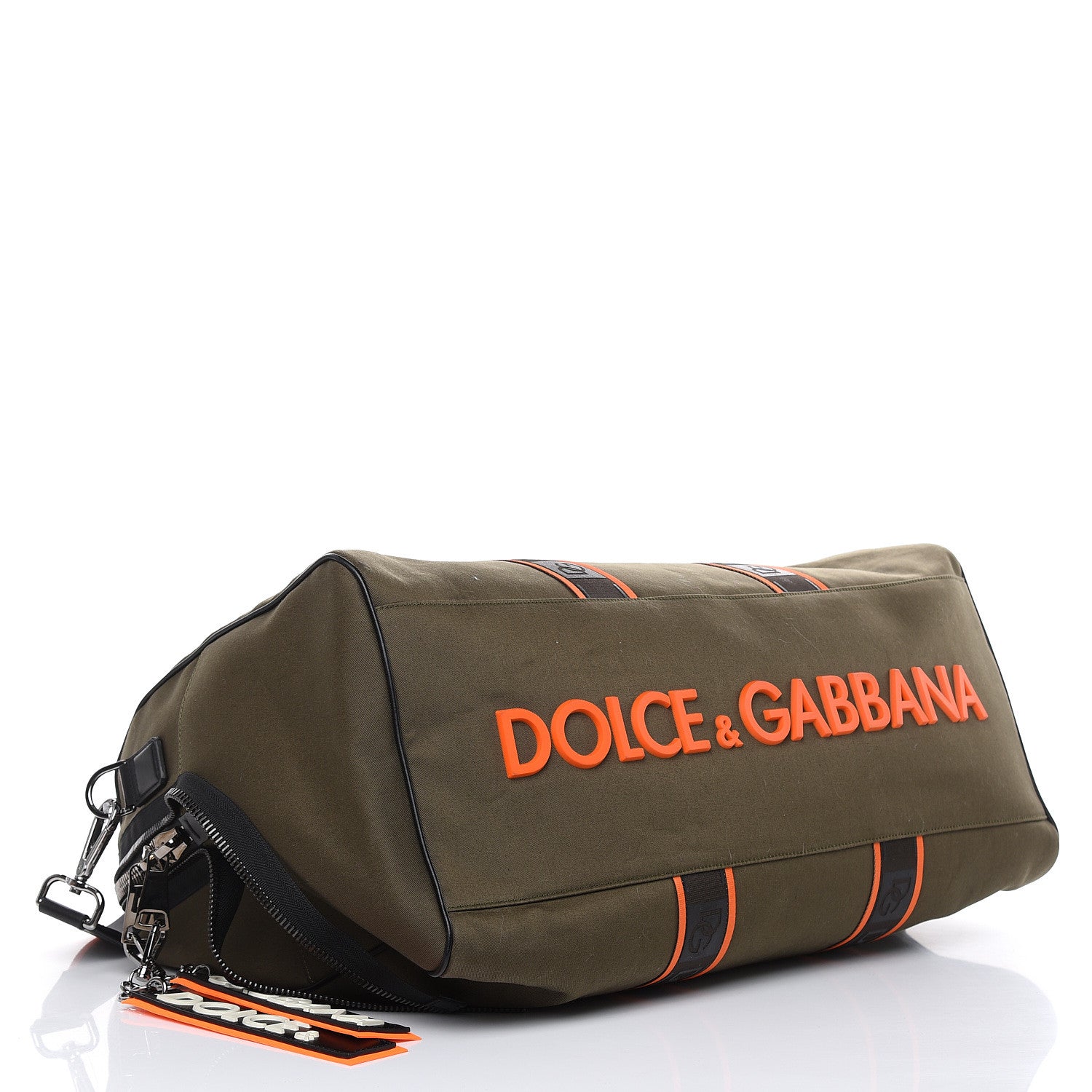 Dolce & Gabbana Canvas Logo Duffle Bag Green 4 of 13