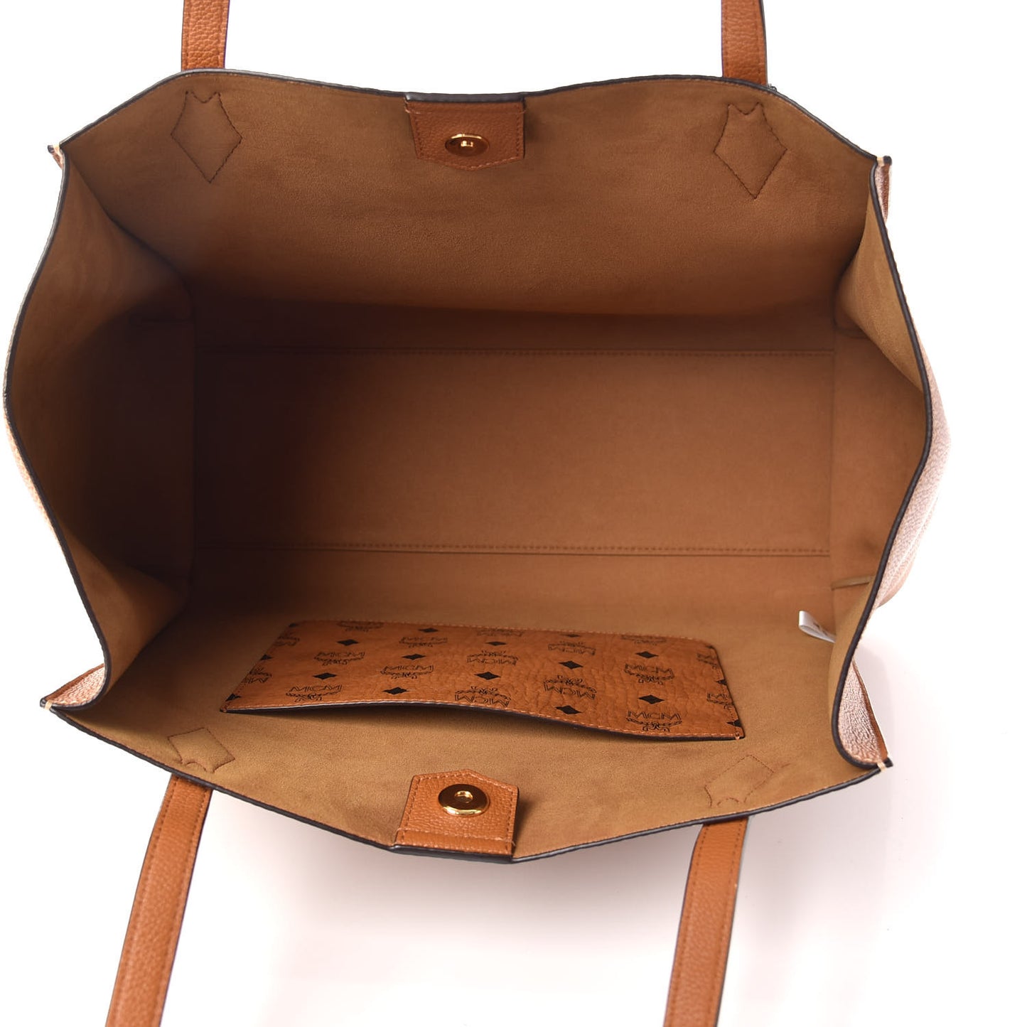 Visetos Large Luisa Shopper Tote Cognac