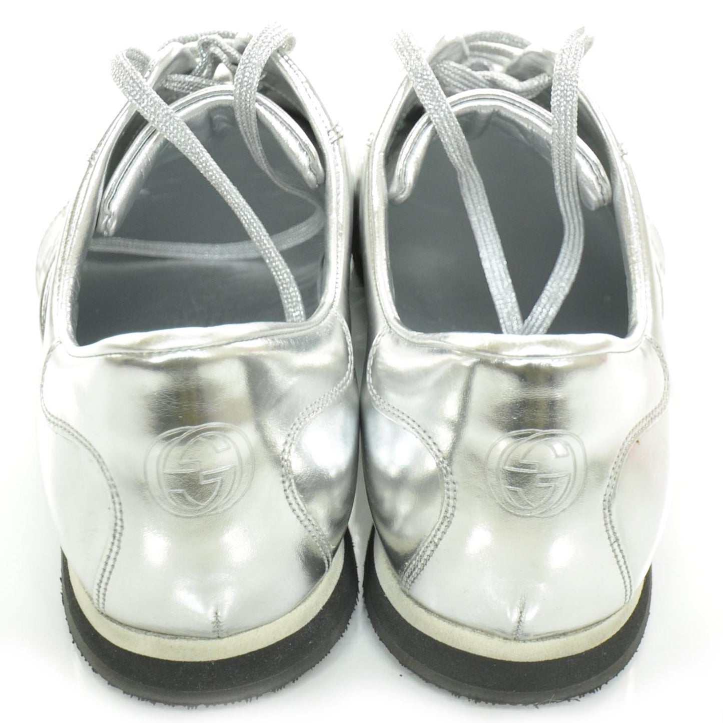 Mens Guccissima Sneakers 9 Metallic Silver