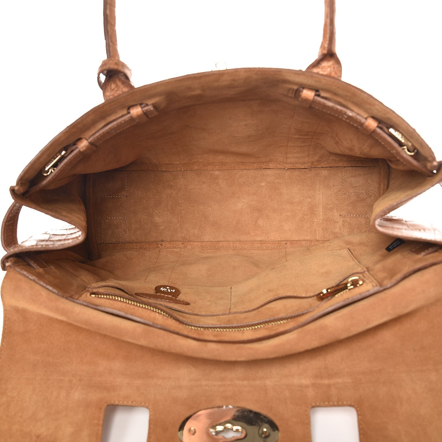 Crocodile Embossed Bayswater Camel