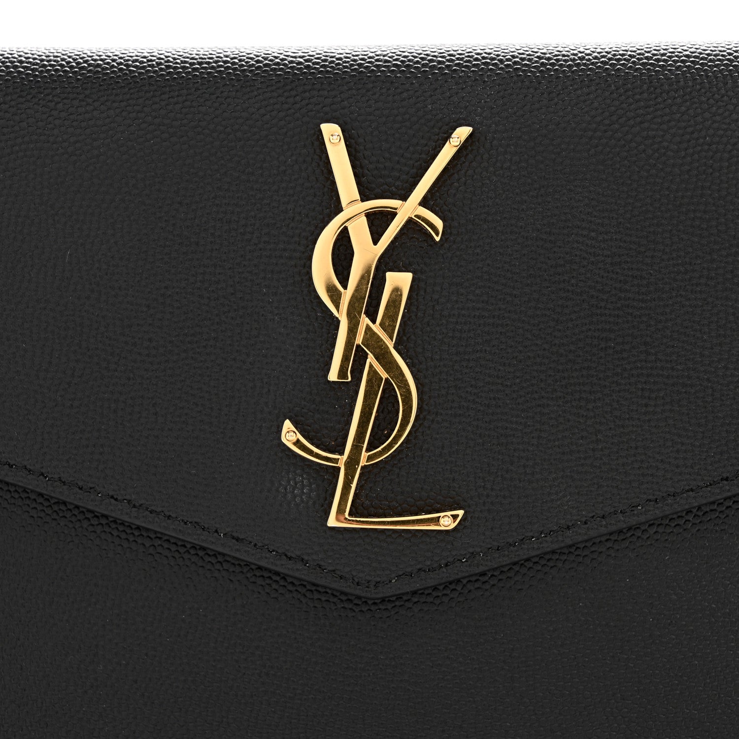Saint Laurent Grain De Poudre Uptown Pouch Black 8 of 9