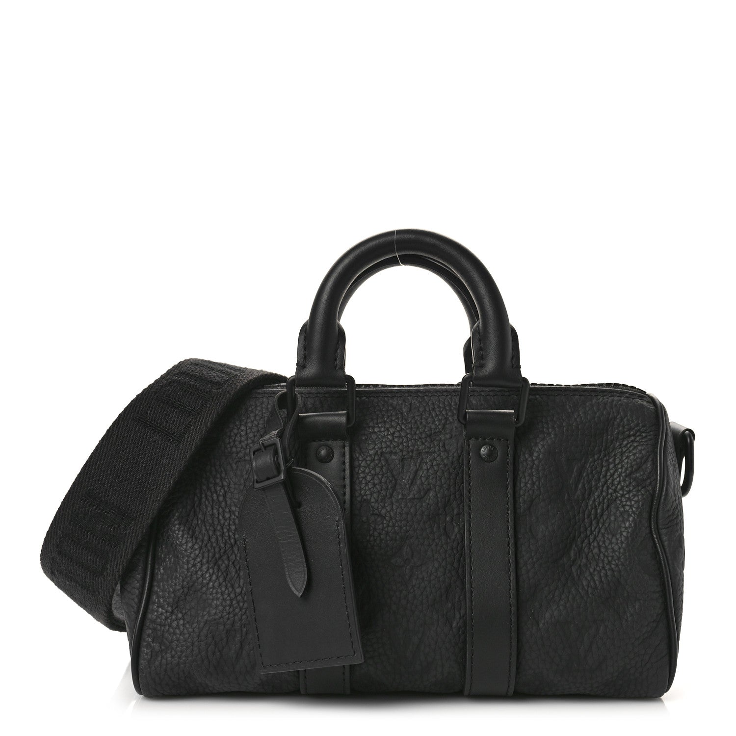 Louis Vuitton Monogram Taurillon Keepall Bandouliere 25 Black 1 of 7