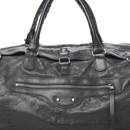 Balenciaga Agneau Classic Hardware Small Squash Duffel Bag Anthracite 12 of 24