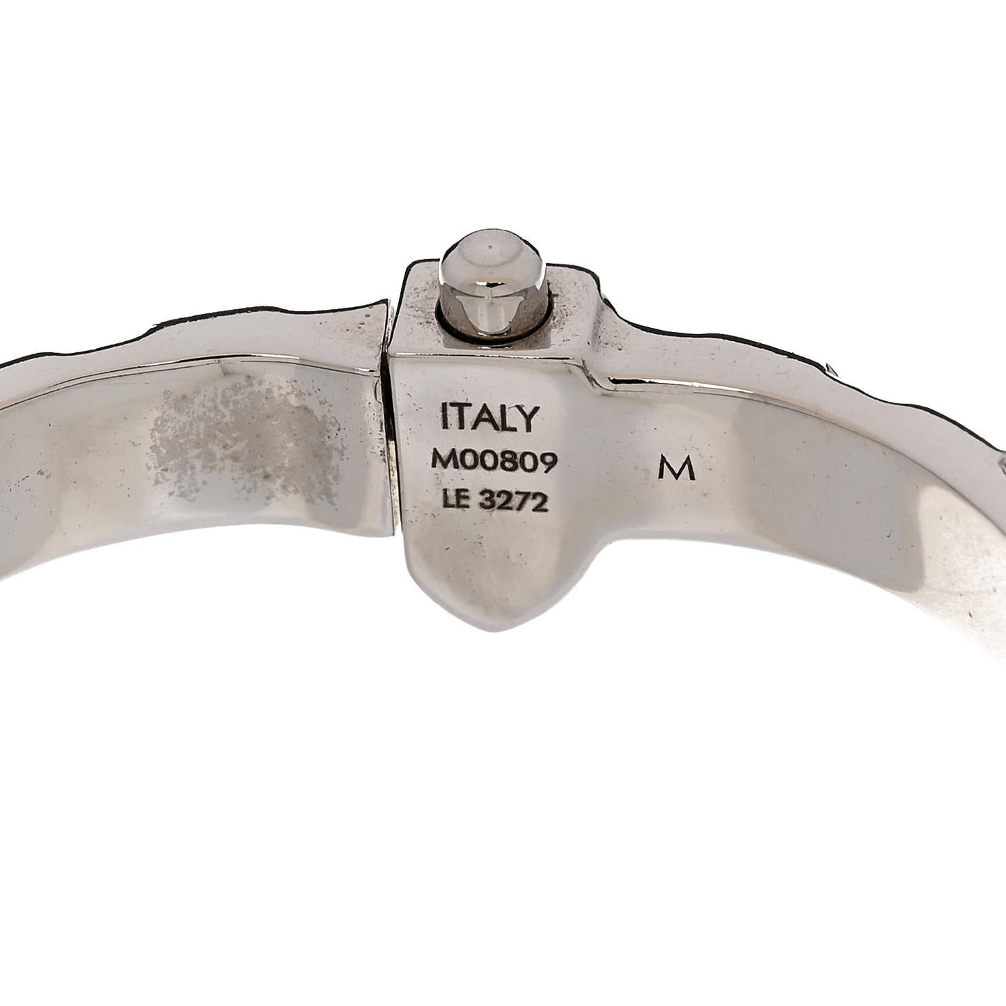 Palladium Pillow Nanogram Cuff M Silver