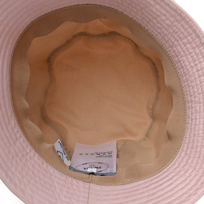 Prada Re-Nylon Metal Triangle Logo Womens Bucket Hat S Alabastro 7 of 9
